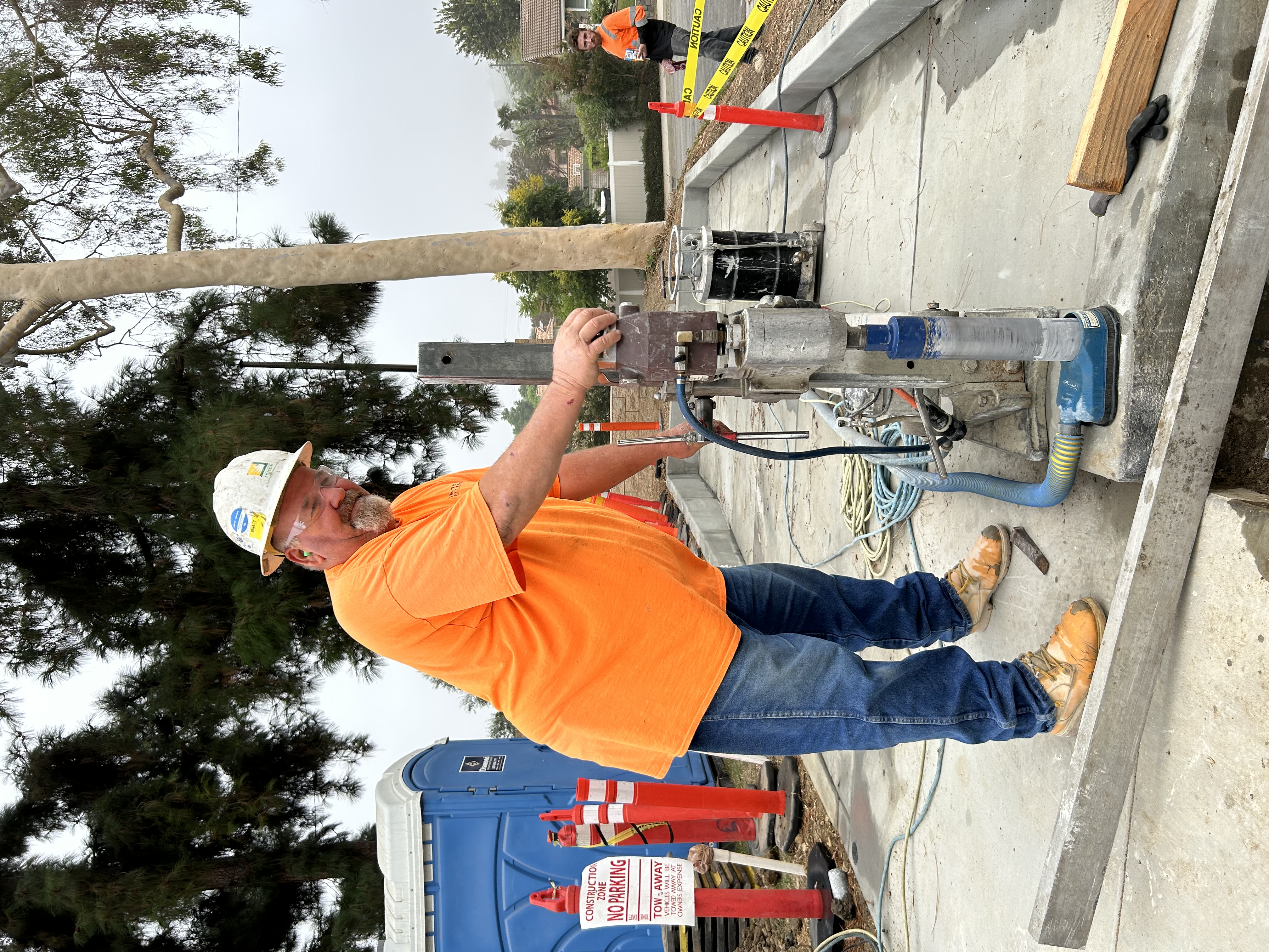 United crew on construction site